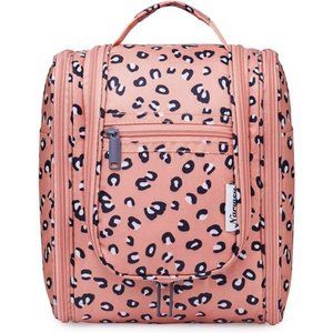 Hanging Travel Toiletry Bag Cosmetic Make up Organizer for Women Pink Cute